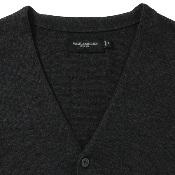 Men's Sleeveless Cardigan, Neckline V R719M 50/50 50% Cotton 50% Acrylic CottonBlend TM weave 12 275g