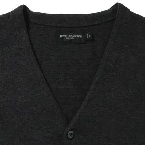 Men's Sleeveless Cardigan, Neckline V R719M 50/50 50% Cotton 50% Acrylic CottonBlend TM weave 12 275g