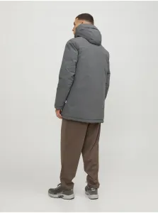 Tmavosivá pánska zimná parka Jack & Jones Tate