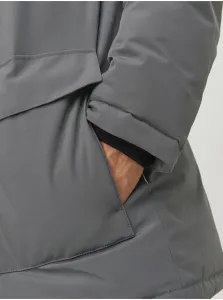 Tmavosivá pánska zimná parka Jack & Jones Tate