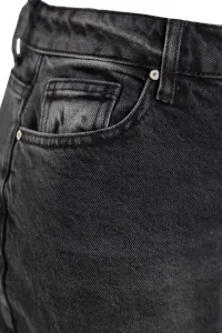 Trendyol Curve Čierne Mom džínsy s vysokým pásom