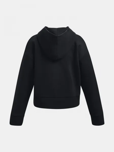 Čierna mikina Under Armour UA Rival Fleece Crop Hoodie