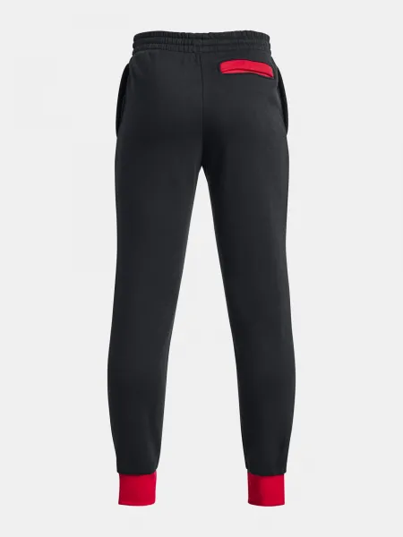 Čierne tepláky Under Armour UA Rival Fleece Script Jgrs