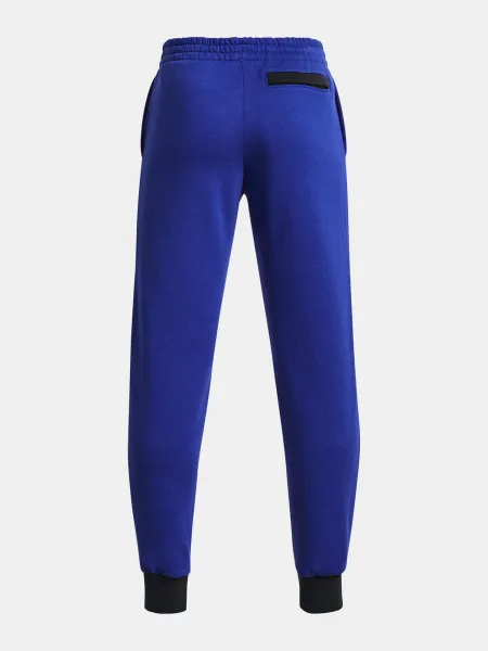 Modré tepláky Under Armour UA Rival Fleece Script Jgrs