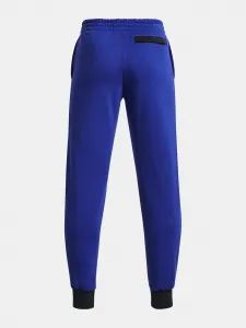 Modré tepláky Under Armour UA Rival Fleece Script Jgrs