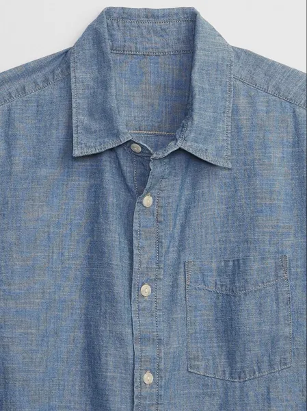 GAP  Pánska Chambray košeľa s dlhým rukávom 543056-01 Veľkosť: M