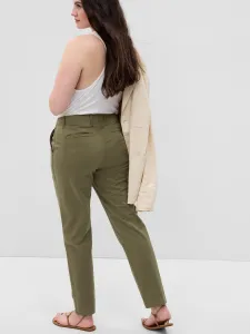 Zelené dámske chino nohavice GAP