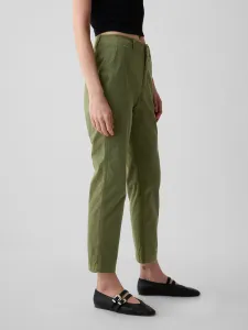 Zelené dámske chino nohavice GAP