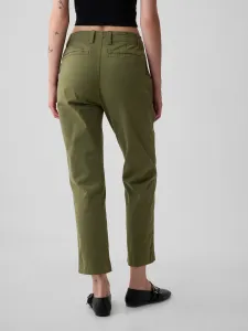 Zelené dámske chino nohavice GAP