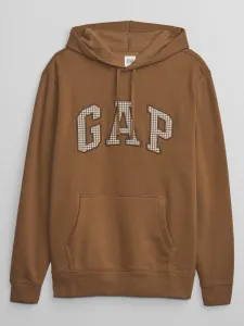 Hnedá pánska mikina s kapucňou Gap