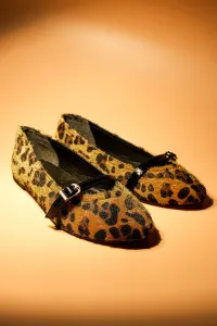 Marjin Dámske Ploché Topánky s Leopardím Vzorom a Ozdobným Okrajom