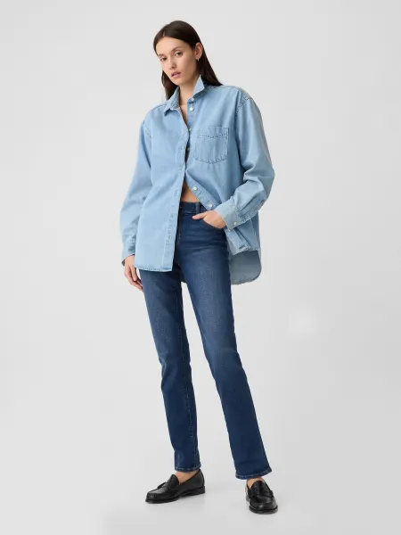 GAP Dámske džínsy  straight Mid Rise Classic 779212-00 Veľkosť: 25LONG