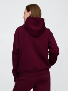 Vínová dámska mikina s kapucňou Gap