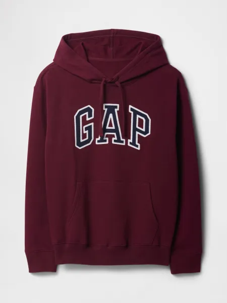 Vínová dámska mikina s kapucňou Gap