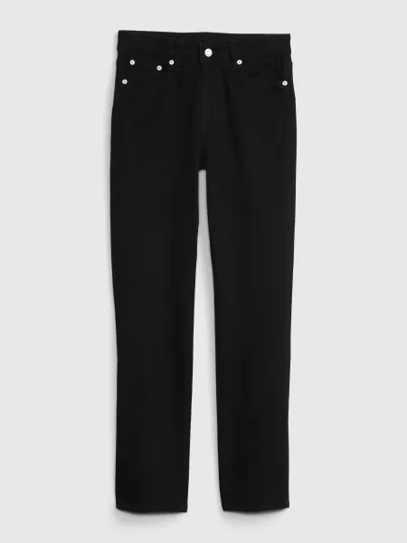 Čierne dámske straight fit džínsy GAP