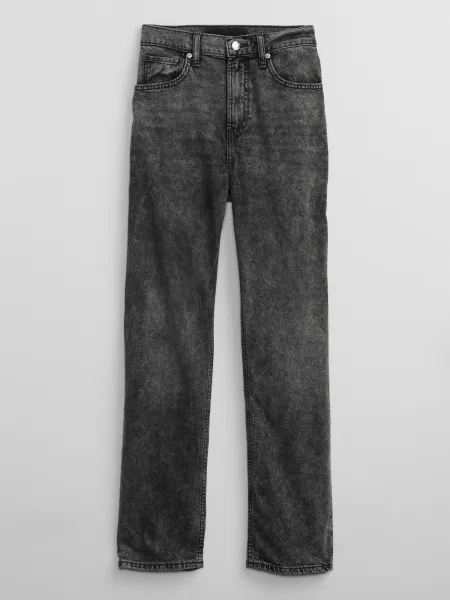GAP V-HR 90S LOOSE Dámske džínsy, tmavo sivá, veľkosť