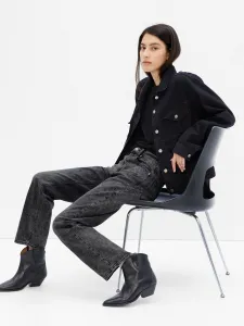 GAP V-HR 90S LOOSE Dámske džínsy, tmavo sivá, veľkosť