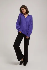 Marisse Purple V-Neck Sweater