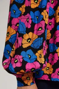 Marisse Black Floral Shirt