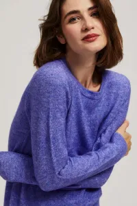 Marisse Purple Tie Sweater