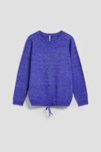 Marisse Purple Tie Sweater