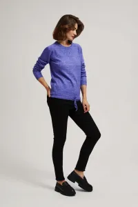 Marisse Purple Tie Sweater