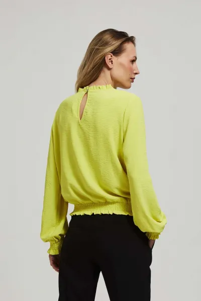 Marisse Plain Lime Shirt