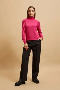 Marisse Fuchsia Turtleneck Sweater