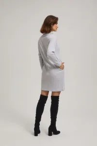 Marisse Gray Turtleneck Dress
