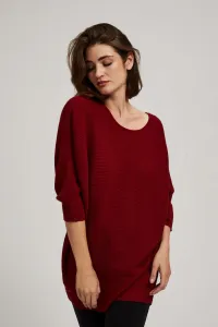 Marisse Burgundy Batwing Sweater