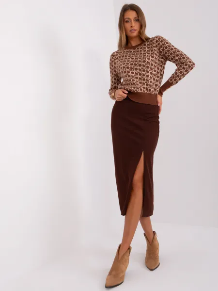 Skirt-LK-SD-509445.72P-dark brown