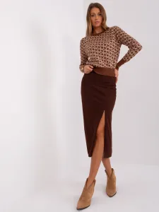 Skirt-LK-SD-509445.72P-dark brown