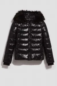 Marisse Quilted Jacket With A Fur Hood
