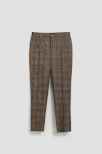 Marisse Gray Checkered Trousers