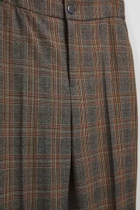 Marisse Gray Checkered Trousers
