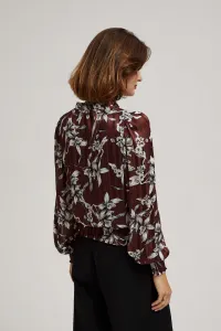 Marisse Chestnut Floral Pattern Shirt