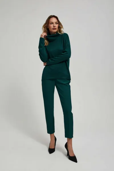 Marisse Blouse With A Loose Turtleneck