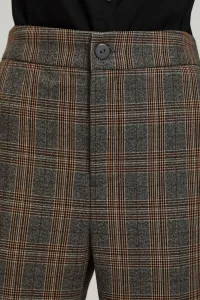 Marisse Gray Checkered Trousers