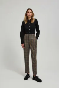 Marisse Gray Checkered Trousers