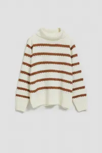Marisse Striped Turtleneck Sweater