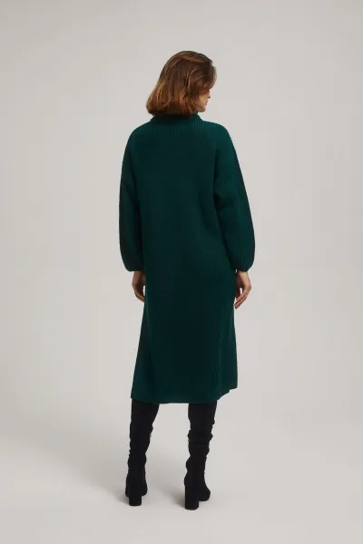 Marisse Emerald Turtleneck Sweater Dress
