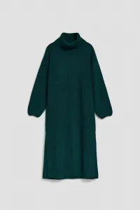 Marisse Emerald Turtleneck Sweater Dress
