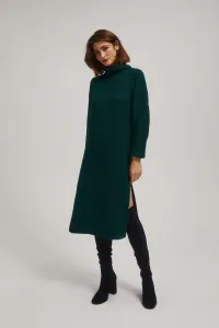 Marisse Emerald Turtleneck Sweater Dress