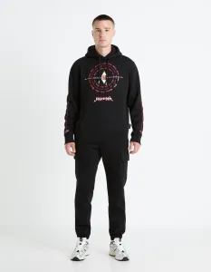 Čierna pánska mikina s kapucňou Celio Fullmetal Alchemist
