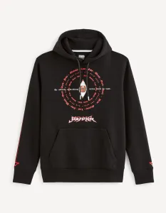 Čierna pánska mikina s kapucňou Celio Fullmetal Alchemist