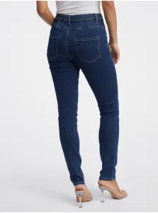Tmavomodré dámske slim fit džínsy ORSAY