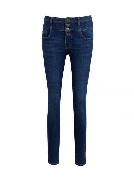 Tmavomodré dámske slim fit džínsy ORSAY