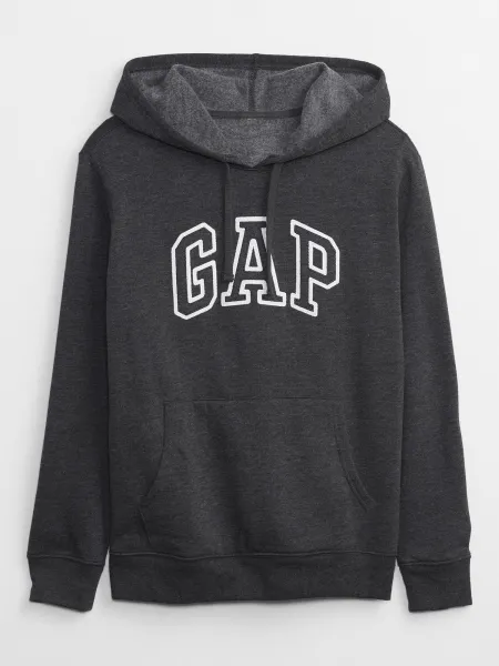 Tmavosivá dámska mikina s kapucňou GAP