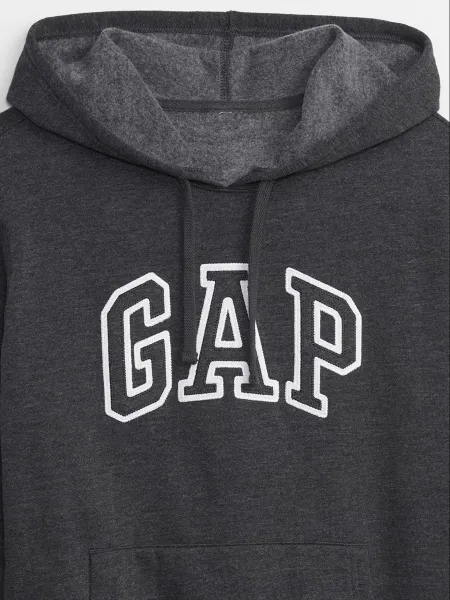 Tmavosivá dámska mikina s kapucňou GAP