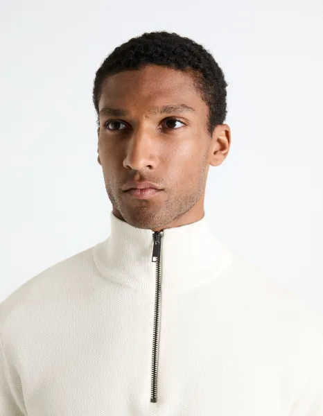 Celio Celim Sweater with Zipper Collar - Men's